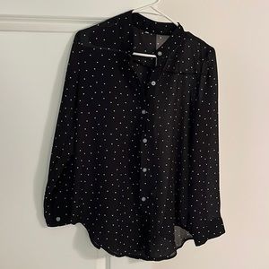 Polkadot Flowy Top